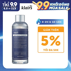 Nước hoa hồng chống viêm không mùi Klairs Supple Preparation Unscented