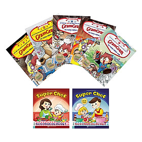 Combo Gram Gram Từ Vựng (Tặng Kèm Bộ 2 Tập Super Chef Cùng Con Trở Thành Siêu Đầu Bếp Nhí)