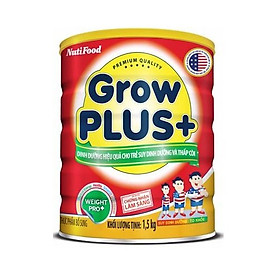 Sữa GrowPLUS+ Đỏ Cho Trẻ Suy Dinh Dưỡng Trên 1 Tuổi - 1.5kg