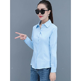 Sơ mi nữ giản đơn Đũi Việt DVSM32