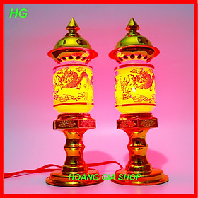 Mua  HCM   Hàng loại 1   Đèn Thờ Cúng Song Long - sử dụng Đèn Siêu Đẹp an toàn và Tiết Kiệm Điện