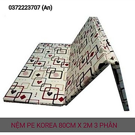 Mua Nệm gấp pe korea hàn quốc (80cm x 2m).cao 3 phân