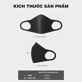 COMBO 3 Cái Khẩu Trang A-Mask 3D Kháng Khuẩn - Lọc Bụi Mịn - Tái Sử Dụng Nhiều Lần