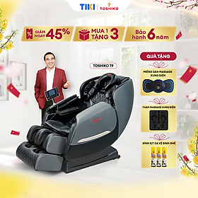 Ghế massage toàn thân Cao Cấp con lăn 4D di chuyển Toshiko T9, dòng ghế điều khiển bằng giọng nói, bảng điều khiển tiếng Việt, đa dạng các bài massage từng vùng, con lăn 4D di chuyển theo chiều dài cơ thể