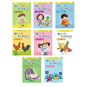 Bộ Tập Viết Tiếng Anh Cho Bé 2-6 Tuổi - Combo 8 cuốn Mom's letters