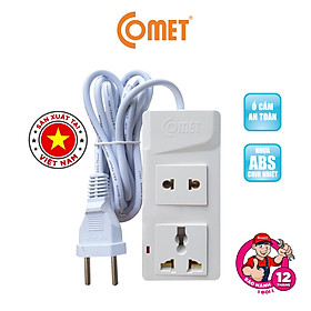 Mua Ổ Cắm Điện Nối Dài Đa Năng COMET CES11112 Dài 2m  1 Ổ Cắm 3 Chấu  1 Ổ Cắm 2 Chấu  Tiện Lợi Hiện Đại