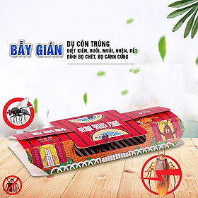 Mua Bẫy gián  dụ côn trùng  giết kiến  bọ chét  rết  nhện  bọ cánh cứng  ruồi  muỗi  dùng miếng dính  6 cổng dụ  hiệu quả ngay MIHOCO 1332/ Hàng chính hãng