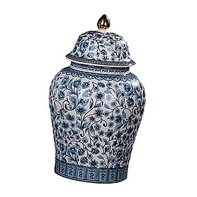 Porcelain Ginger Jar Temple Jar, Gift for Weddings, Party,  Decor