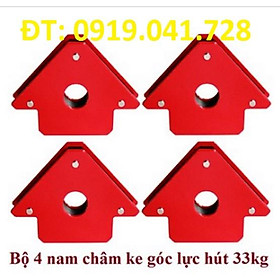 Bộ 4 ke góc nam châm lực hút 33Kg cho thợ hàn