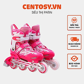Giày Trượt Patin Trẻ Em Cougar 835L - Hồng - L