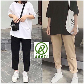 Quần Baggy Nam Nữ KAKI Ống Suông Unisex-BG01