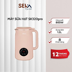 Máy làm sữa hạt mini SEKA SK320 PRO - 1.2 lít - 800W - 5 chức năng - Hàng chính hãng