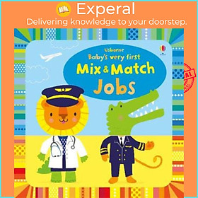 Sách - Baby's Very First Mix and Match Jobs by Fiona Watt Stella Baggott (UK edition, paperback)