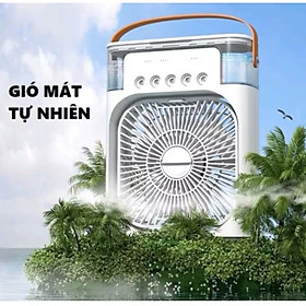 QUẠT PHUN SƯƠNG 5 ĐẦU PHUN MINI SIÊU MÁT LẠNH MẪU MỚI