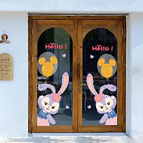 Mua HÌNH DÁN TRANG TRÍ GƯƠNG CỬA HÀNG CUTE