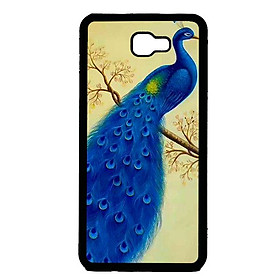 Ốp lưng cho Samsung Galaxy J7 Prime mẫu chim công 6 - Hàng chính hãng