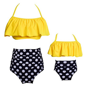 Phù Hợp Với Họ Mẹ Và Con Gái Bikini Bộ Đồ Bơi 2021 Đồ Bơi Nữ In Đồ Bơi Trẻ Em Kid Cho Bé Gái Đi Biển Đồ Bơi - Kid 5-6T