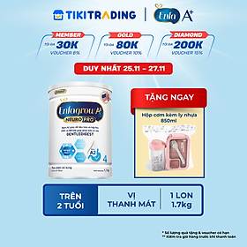 Sữa bột Enfagrow A2 Neuropro 4 1.7kg giúp dễ tiêu hóa, hấp thu dành cho trẻ 3-6 tuổi