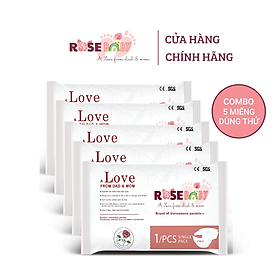 Set 5 Miếng Bỉm Dán ROSE BABY Dùng Thử Size NB