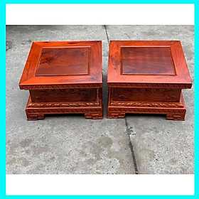 Mua Kỷ vuông - Đôn chân loa - Đế kê tượng gỗ cao 20cm