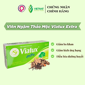 Viên ngậm giảm ho Viatux Extra có đường hộp 30v