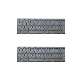 2x Laptop Keyboard Replacement for Dell Inspiron 15 7537 7000 with Backlight