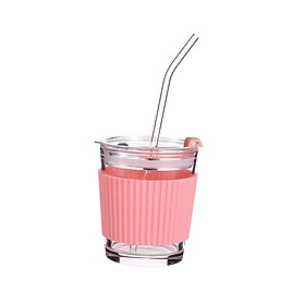 Glass juice mug Milk Mugs Morning Cup 350ml for Tea Water Iced Coffee