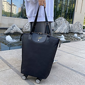 Túi xách du lịch tiện nhẹ có bánh xe Folding Shopping Pull Cart Trolley Bag