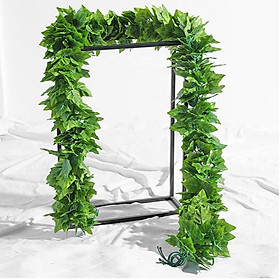 Artificial Grape Trees Leaves Simulation Green Plants Leaves Greenery Vines Hanging Rattan for Home Office Wall Decorations