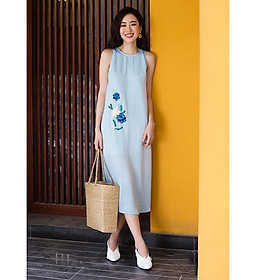 Giảm giá Đầm linen thêu tay  BeeCost