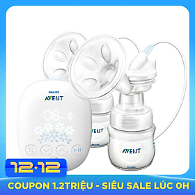 Máy Hút Sữa Bằng Điện Đôi Philips Avent SCF303/01 - Trắng