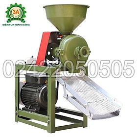 Mua Máy nghiền ngô vỡ mảnh 3A 2 2kw 220v - Máy nghiền vỡ hạt đậu tương cho gà  vịt  lợn  chim Năng suất 150-180kg/giờ