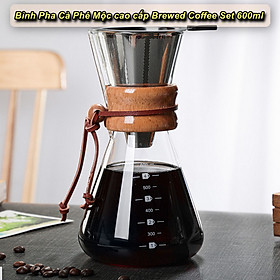 Bình Pha Cà Phê Mộc cao cấp Brewed Coffee Set 600ml - Home and Garden