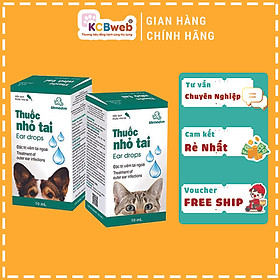 Nhỏ viêm tai cho chó mèo Vemedim 10ml
