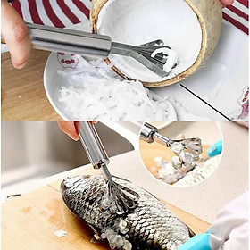 Mua Dụng cụ đánh vảy cá   nạo dừa siêu tốc bằng thép không gỉ