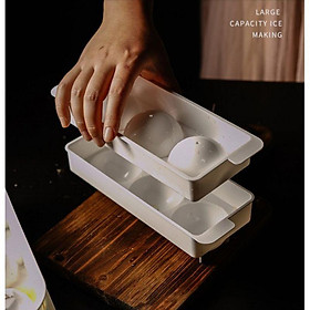 Mua Khay đá 4 viên loại tròn  size to