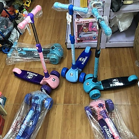 Xe trượt Scooter Gấu trúc - Panda cho trẻ em 2-6 tuổi (có nhạc và đèn)