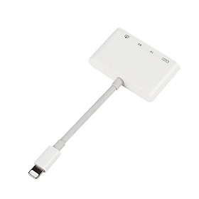 4 in 1 Lightning to USB Camera Adapter SD/TF Card Reader USB 3.0 OTG Cable