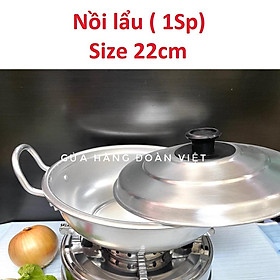 Bộ Bếp Cồn INOX / Nồi Lẩu Chất liệu NHÔM dày. Combo bộ bếp cồn nồi lẩu chuyên cho quán ăn nhà hàng và gia đình