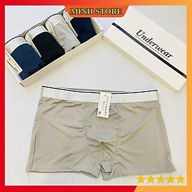 Quần sịp nam thun lạnh cao cấp co dãn 4 chiều, Quần lót nam đùi nhật bản đồ lót nam boxer sexy SDN01(Che tên) MINHSTORE6