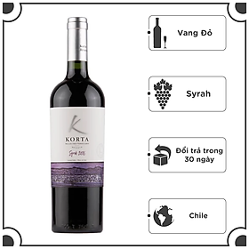 Rượu vang Korta Selected Vineyard Syrah