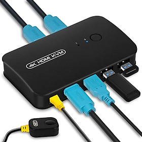 Mua SOAIY Bộ Chuyển Đổi HDMI KVM Switch 2 Port FJ-HK201 - Hàng Nhập Khẩu