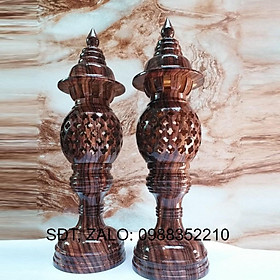 Mua Cặp đèn để bàn thờ gỗ cao 34 màu đèn vân   cặp đèn tổ ong hàng mới