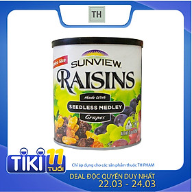 Nho Khô Mỹ Không Hạt Sunview Raisins 425g (Nho Thập Cẩm)