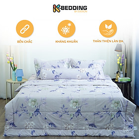 Bộ ga giường Everon Lite ELM 202 Microfiber Tím nhạt (4 món)