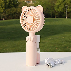 Mua Quạt Phun Sương Mini Cầm Tay Hình Thú Đáng Yêu Sạc Usb ( màu ngẫu nhiên ) - Tặng 1 món quà xinh