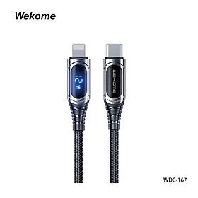 Mua Cáp Sạc Nhanh 20W Cho iPhone WEKOME WDC-167 - Tích Hợp Màn Hình Led Hiển Thị Dòng Điện - Hộp Sắt Cao Cấp - Hàng Chính Hãng