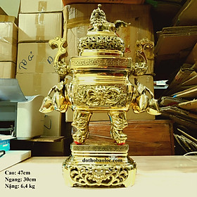 Mua Bộ Tam Sự vuông quả đào bằng đồng thương hiệu Hiệp Tiến Phát cao 47cm