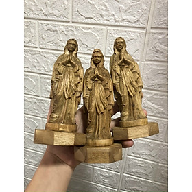 Mua Tượng công giáo  Chúa ban ơn  Đức Mẹ Maria gỗ trầm hương tự nhiên