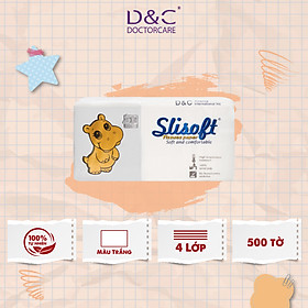 Giấy ăn Slisoft Trắng tự nhiên đa năng,khăn giấy rút thân thiện môi trường không chất tẩy trắng an toàn cho cả gia đình